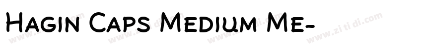Hagin Caps Medium Me字体转换
